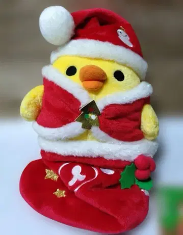 리락쿠마 크리스마스 봉제 인형*키이로이토리 산타 2010년