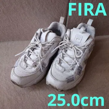 FILA 25.0cm 화이트 스니커즈