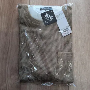 BEAMS HEART 페이크 레이어 베스트 모크넥 티셔츠 L