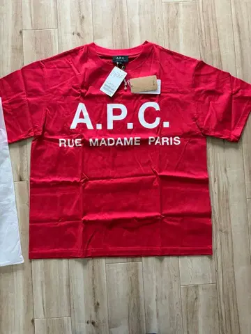 A.P.C. 24SS/티셔츠/코튼/RED/프린트/
