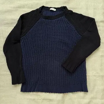 투모로우랜드 남성용 와플 니트 네이비 M