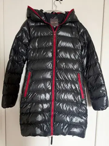 DUVETICA 후드 부착 다운 자켓 38 네이비