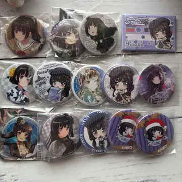 Roselia 시로가네 린코 캔뱃지 묶음 판매