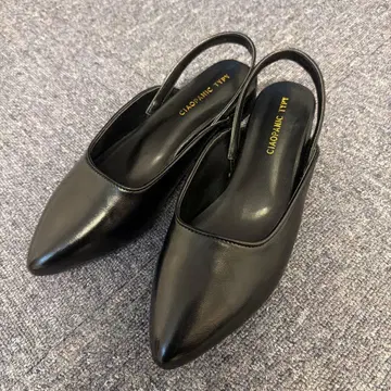 컨디션 최상 CIAOPANIC TYPY 블랙 슬링백 플랫슈즈 LL