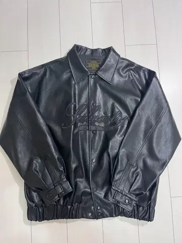 SUBCIETY 블랙 가죽 자켓