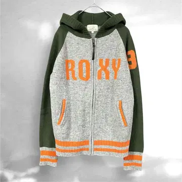 ROXY Y2K 헤이세이 레트로 후드티 울 후드 니트 후드티 록시