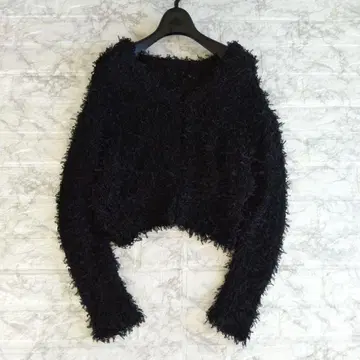 스타일링 페더얀 니트 가디건 숏 기장