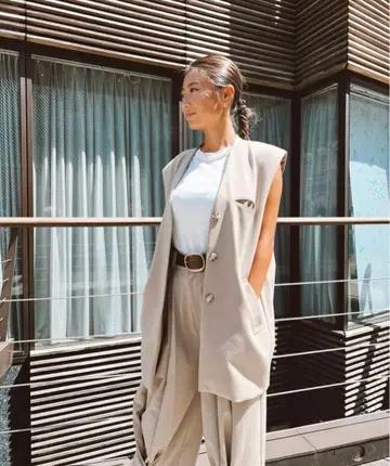 ALEXIA STAM*슬리브리스 자켓*슬리브리스 베스트*베스트*BE