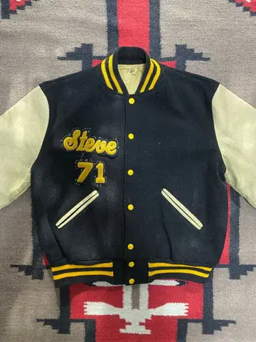 60s HOWE 스타디움 재킷 (블랙 / 옐로우)