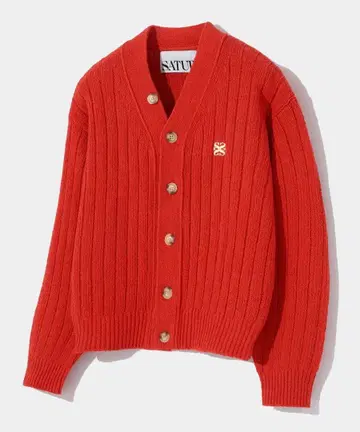 SATUR 가디건(WARM RED)