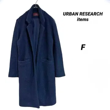 깔끔함 URBANRESEARCH 와플 체스터 코트 네이비 F