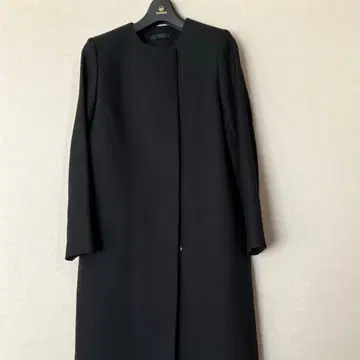 PEELSLOWLY 블랙 롱 코트