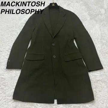[컨디션 최상] 현행 매킨토시 체스터 코트 L 울 그린