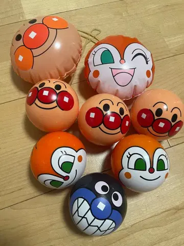 호빵맨 미니 얼굴 공 6개 세트 덤 포함