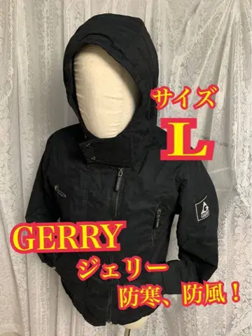 GERRY 제리 패딩 자켓 다운 자켓 자수 로고 블랙 L 사이즈