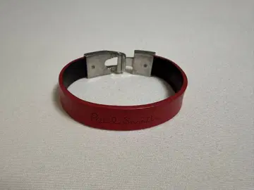 Paul Smith 가죽 팔찌 레드
