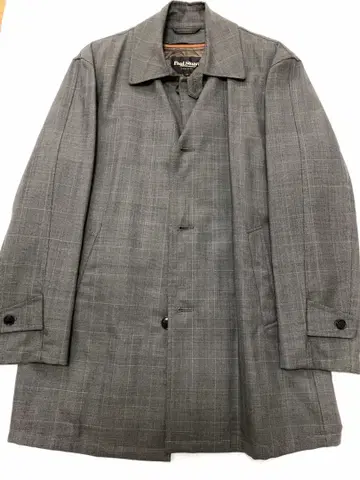 새상품급 Paul Stuart 스텐카라 코트 글렌체크 라이너 포함