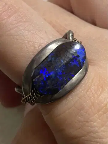 오팔 체인 반지