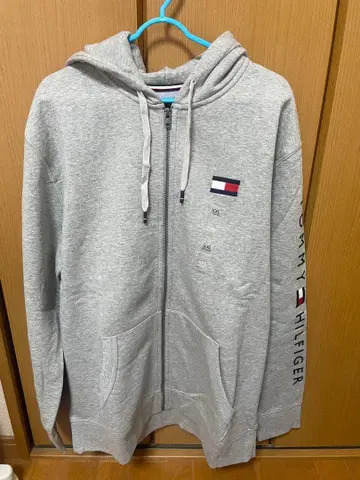 TOMMY HILFIGER 그레이 후드티 집업