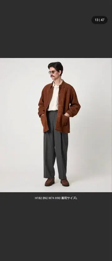 빈티지 트윌 투턱 플리츠 드레스 트라우저