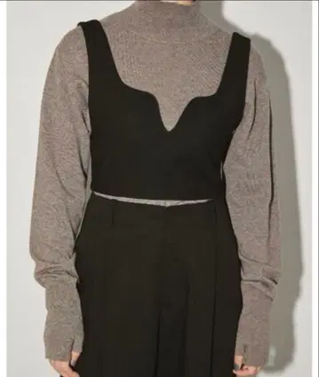 TODAYFUL 울 슬릿 뷔스티에