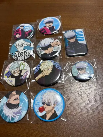 주술회전 캔뱃지 고죠 세트