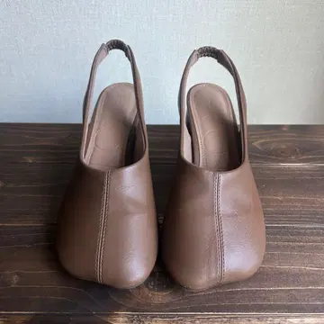 EVOL 브라운 슬링백 샌들 23cm