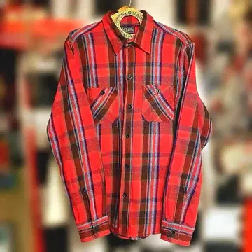 SKULL WORKS 긴팔 플란넬 셔츠 L