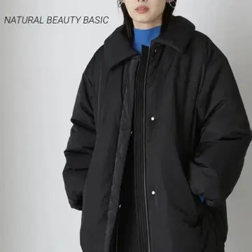 NATURAL BEAUTY BASIC 24AW 패디드 미들 코트
