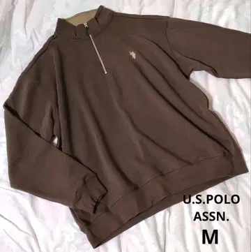 U.S.POLO ASSN. 하프 지퍼 맨투맨