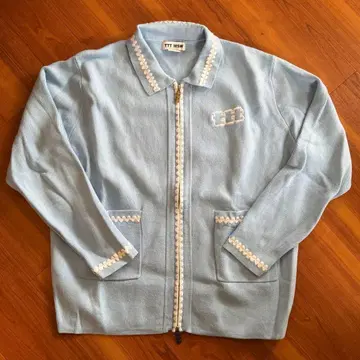 TTT MSW 지퍼 니트 블루종