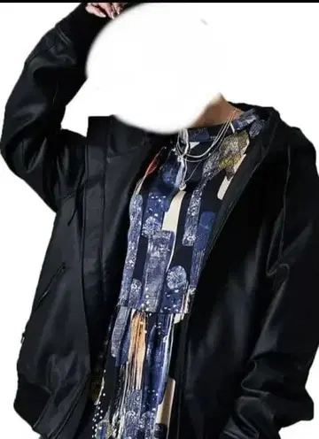 안티카 새상품 블랙 자켓 (합성 피혁)