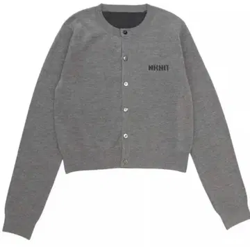 NKHIT 로고 KNIT 가디건 size1 그레이 가디건