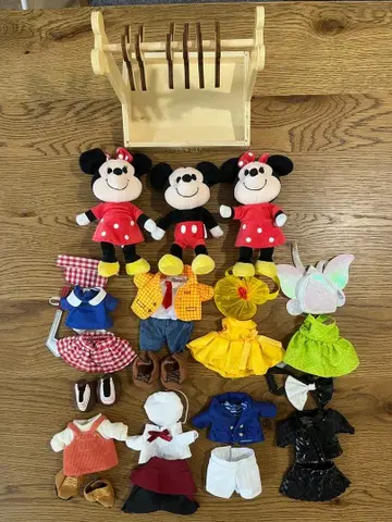 [새상품급] 누이모즈 미키 미니 의상 랙 행거 세트 판매