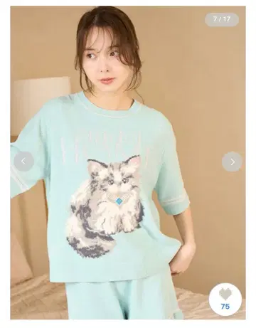 완판 snidelhome cat 라메 니트 풀오버 고양이 스나이델 홈