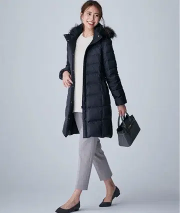 23구 워셔블 실리 타프타 3WAY 롱 퍼 다운 코트 32 사이즈