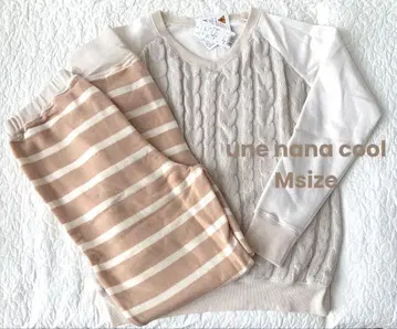 une nana cool 케이블 짜임 디자인 풀오버 & 팬츠 세트