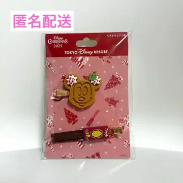 디즈니 헤어 클립 크리스마스 미키 와플 츄러스