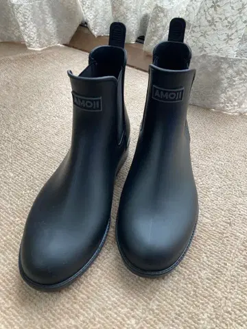 새상품 새상품급 AMOJI 레인 신발/사이드 고어 부츠 24cm