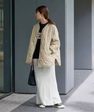 [ 미사용 새상품 ] FRAMe WORK 베이지 퀼팅 자켓