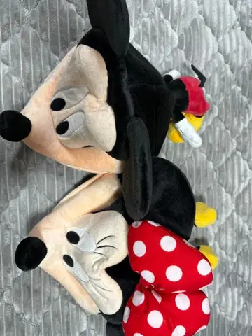 미키마우스 미니 마우스 귀 달린 봉제 인형 약 30cm