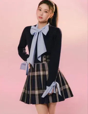 SNIDEL 플리츠 스커트 쇼츠 체크 스커트