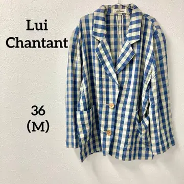 Lui Chantant 체크 무늬 자켓 일본제 36