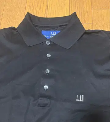 새상품급 dunhill 블랙 피케 셔츠