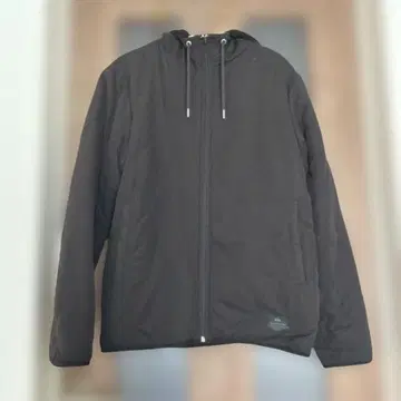 QUIKSILVER 리버서블 보아 코트 블랙 퀼팅 코트 L