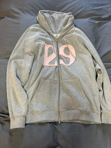 ILLIGO 129 로고 지퍼 후드티 그레이