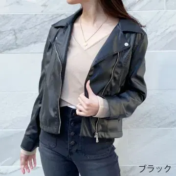 GORGE 라이더 자켓 가죽 가죽 자켓 블랙 블랙