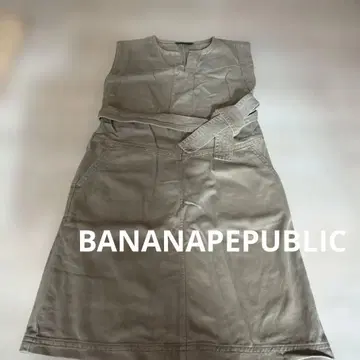 BANANA PEPUBLIC 카키 슬리브리스 살로펫 A라인