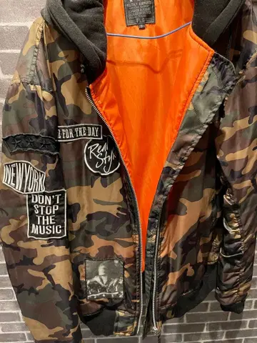 MILITARY GARMENTS 카모플라쥬 후드 부착 자켓