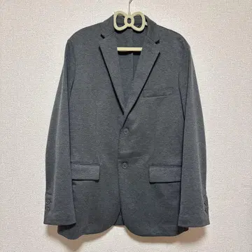 무인양품 스트레치 저지 자켓 다크 그레이 L